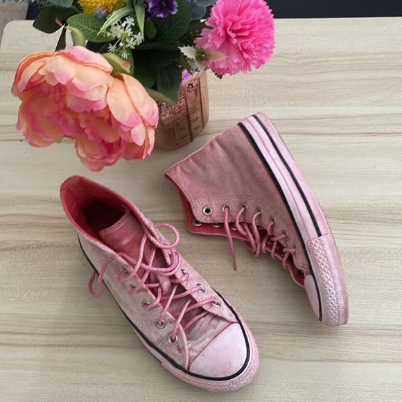 High top “velvet” converse pink - Picture 3 of 7
